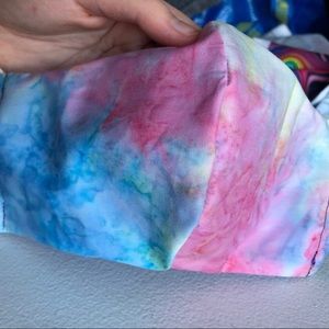 Pastel Curved face mask